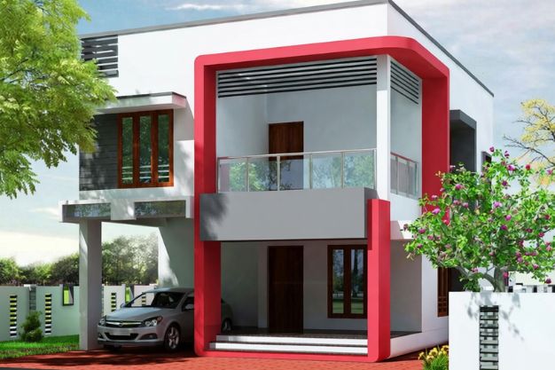 Red + White Exterior
