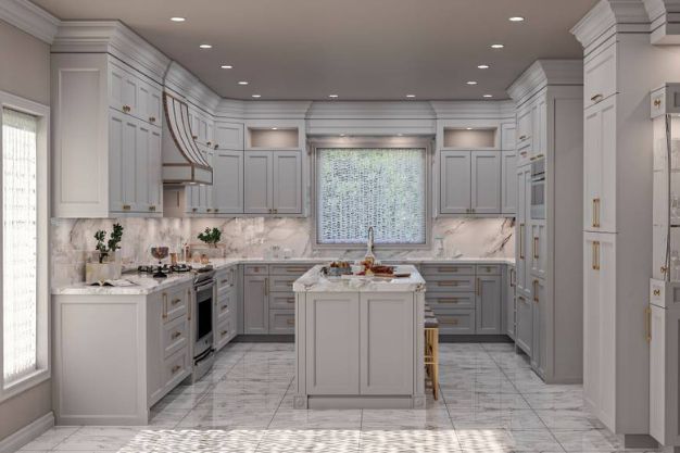 Open Kitchen Design with Island