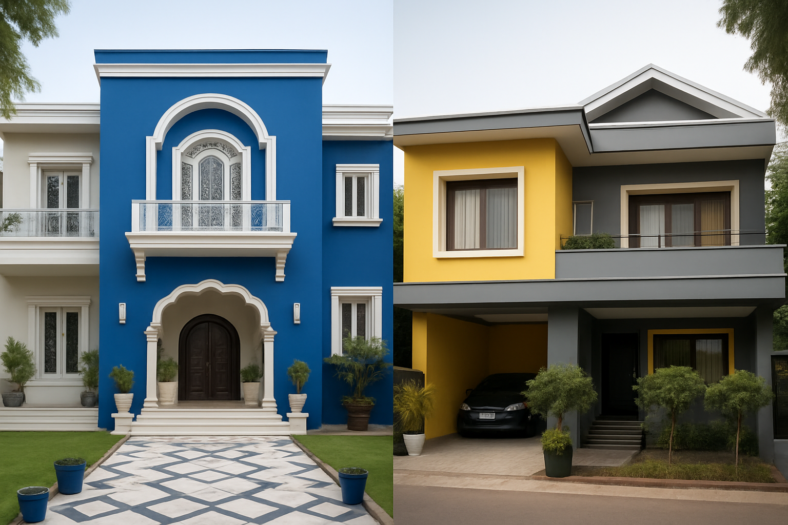 15 Best Exterior Home Colour Combinations for a Luxury Facade