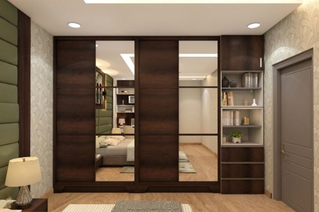 Wardrobe with Stylish Mirrors