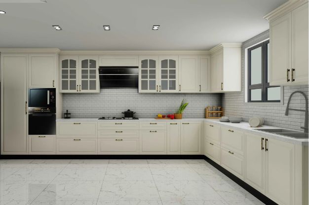 L-Shaped Kitchen Platform Design