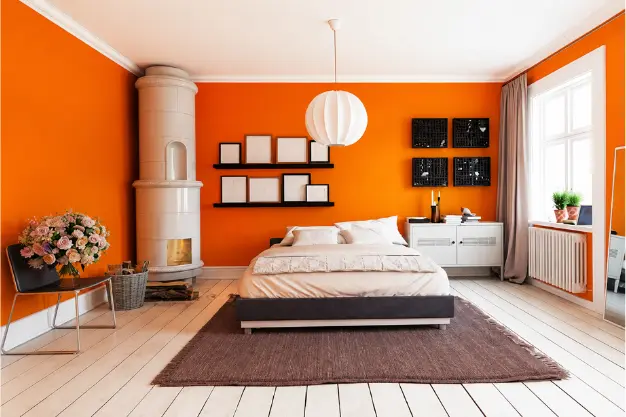 Orange and White POP Colour Combination