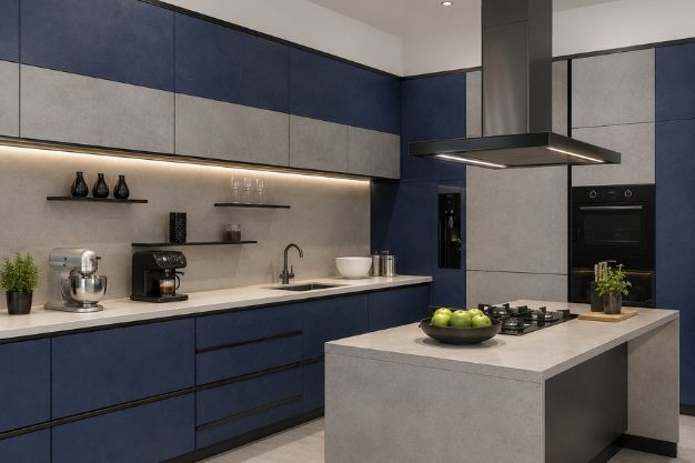 High-Pressure Laminates Kitchen Shutters