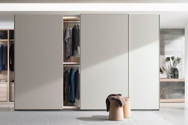 Elegant White Sliding Door Wardrobe Space-saving solutions