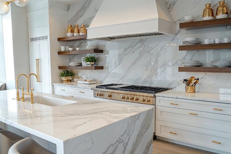 Open Shelving and Floating Cabinets in Latest Kitchen Design