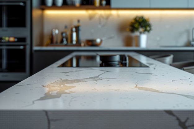 AbsolutePristine White Quartz Kitchen Countertop