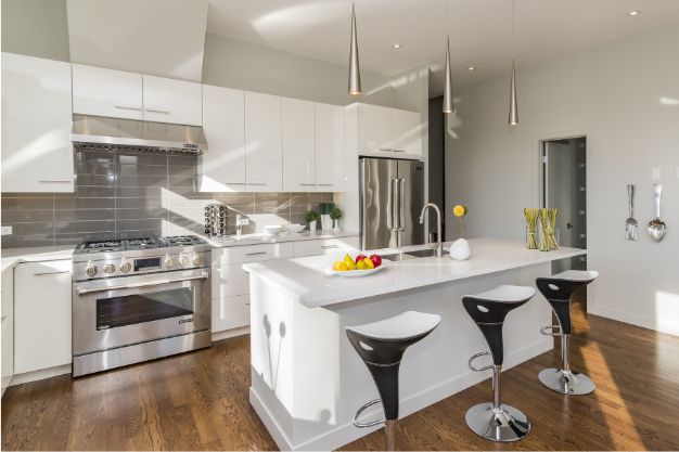 Simple, Minimal Open Kitchen Design