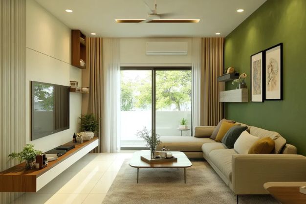 Olive Green + Beige colour combination