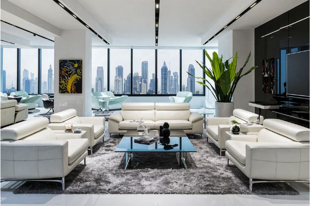 Modern Glass Walls For A Striking Glam