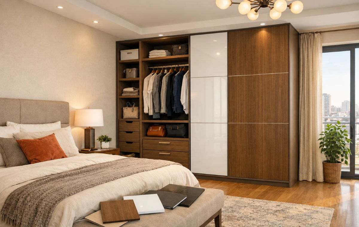Choosing a Modular Wardrobe in Gurgaon: Materials, Finishes and Storage Layouts