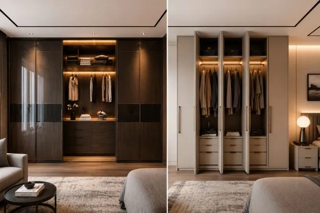 Hinged vs Sliding Wardrobe Doors: Room Size & Hardware Guide